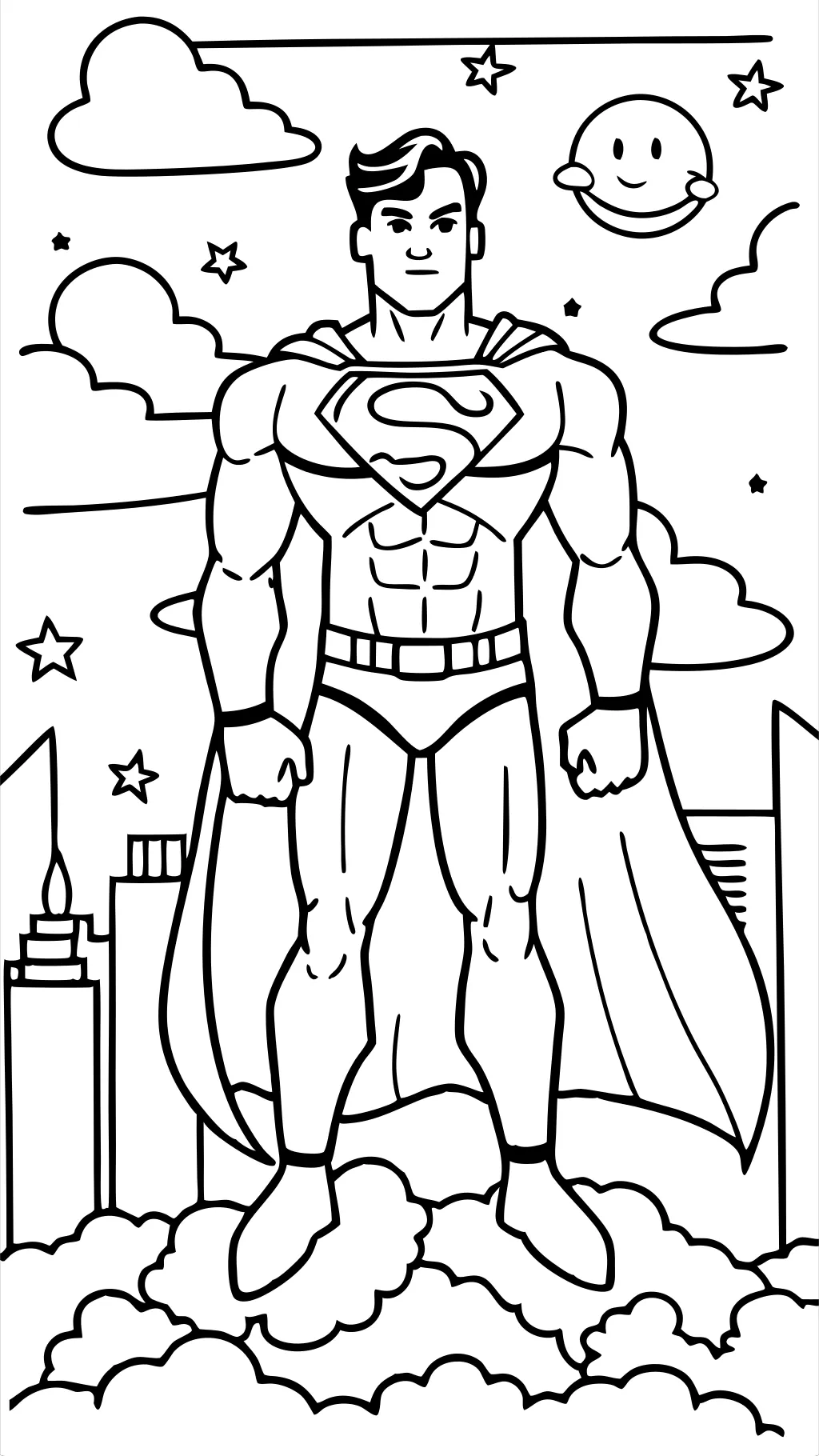 Páginas para colorear Superman